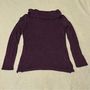 Merona Women’s Purple Wide Collar Turtleneck Long Sleeve Sweater (Medium)